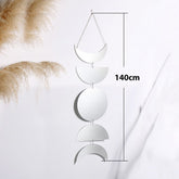 Moon Phase Mirror Wall Hanging